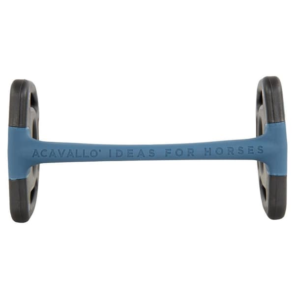 Acavallo Snaffle Mullen Mouth Dee Ring Sensitive Ve4 Blå 12.5 cm