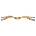 Miniatyrbild 2 av 2: Br Dubbelfogad äggbuttsnaffle Anatomisk Soft Contact 16 Mm Ringar 65 Mm Snaffle Guld 13.5 cm