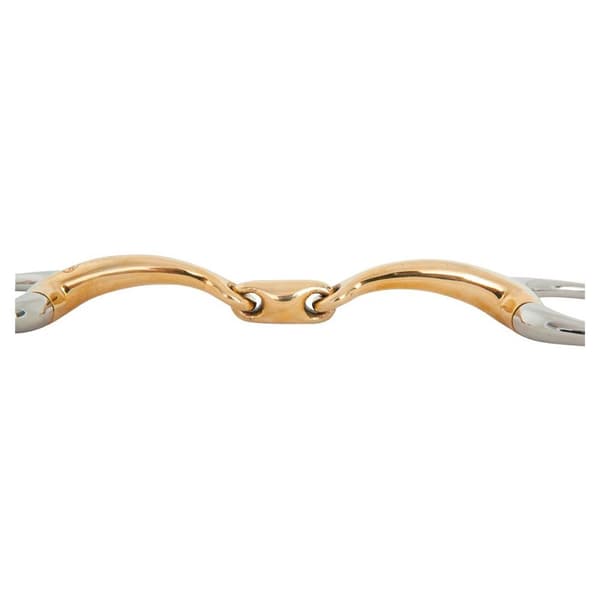 Br Kaksoisnivelletty Munapuikko Anatominen Bradoon Soft Contact 10 Mm Sormukset 50 Mm Snaffle Kultainen 12.0 cm