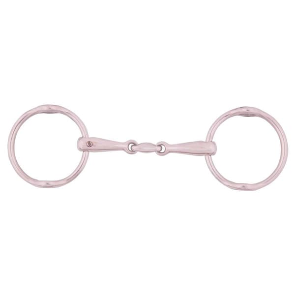 Br Dobbeltleddet Elevator Snaffle 18 Mm Søvfarvet 14.5 cm