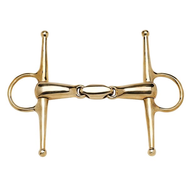 Feeling Anatomisk Tyk Fuld Kind Snaffle Cyprium Gylden 135 mm