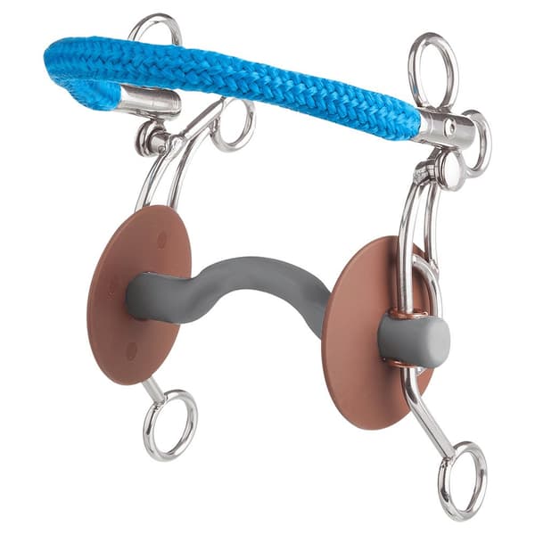 Beris Hårda Hackamore Tandem Tongue Port Snaffle Silver 140 mm
