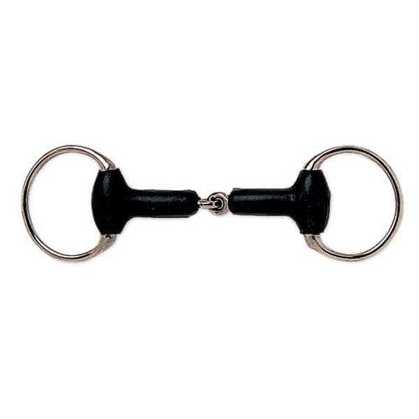 Sefton Eggbutt Enkelledd Gummisnaffle Silver 13.5 cm
