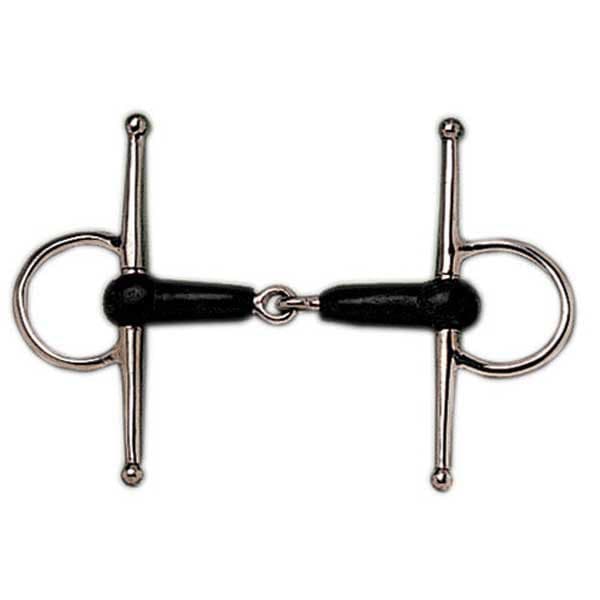 Sefton Full-cheek Gummi Single-joint Snaffle Silver 12.5 cm