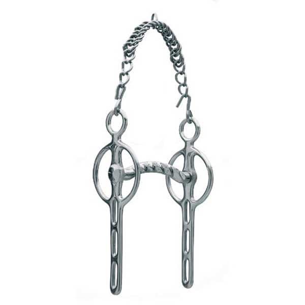 Sefton Curb Styv Bit Liverpool Silver 13.5 cm