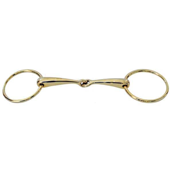 Sefton Guld Ring Solid Mund Cyprium 14 Mm Snaffle Gylden 13.5 cm