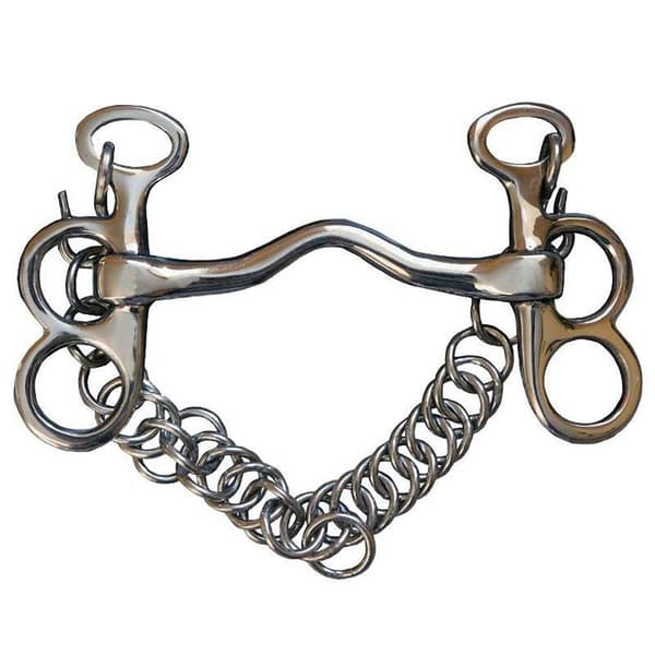 Marjoman Distribucion Ports Bridge Chain Stailess Steel Carriage Bit 2 Hopeinen 11.5 cm