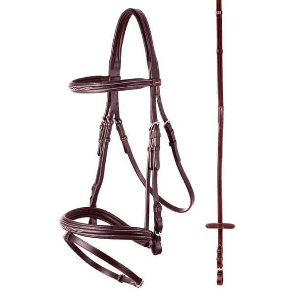 Premiere Nancy Och Linen Reins Bridle Guld Full