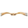 Miniatyrbild 2 av 2: Br Dubbelfogad äggbuttsnaffle Anatomisk Soft Contact 14 Mm Ringar 55 Mm Snaffle Guld 14.5 cm