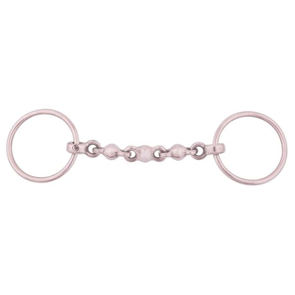 Br Dubbelfogad Snaffle Snaffle Waterford 18 Mm Silver 12.5 cm