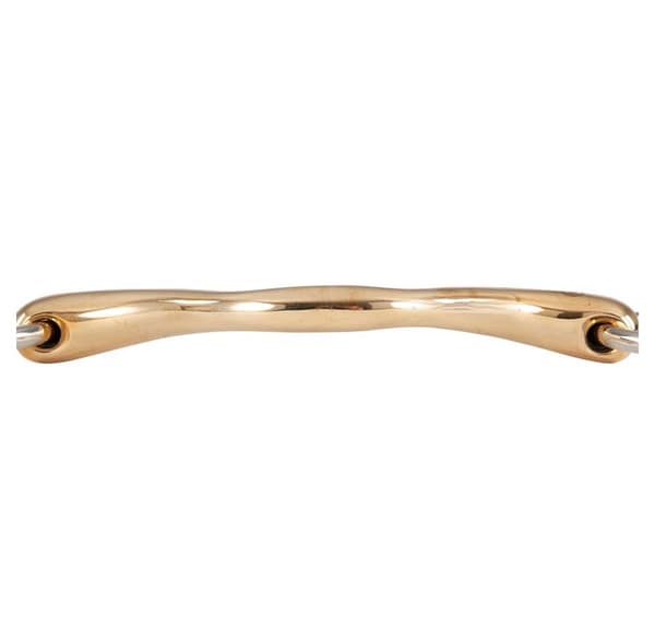 Br Mullen Mouth Snaffle Hög Båge Soft Contact 16 Mm Ringar 65 Mm Snaffle Guld 13.5 cm