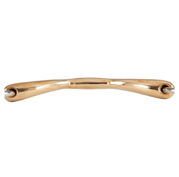 Br Mullen Mouth Snaffle Hög Båge Soft Contact 16 Mm Ringar 65 Mm Snaffle Guld 13.5 cm
