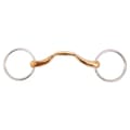 Miniatyrbild 1 av 3: Br Mullen Mouth Snaffle Hög Båge Soft Contact 16 Mm Ringar 65 Mm Snaffle Guld 13.5 cm