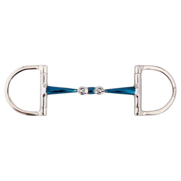 Br Dubbelfogad Dee Ringar Sweet Iron 14 Mm Snaffle Blå 12.5 cm