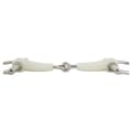 Miniatyrbild 2 av 2: Br Single Jointed Dee Ringar Combo Comfort 18 Mm Snaffle Vit 12.5 cm