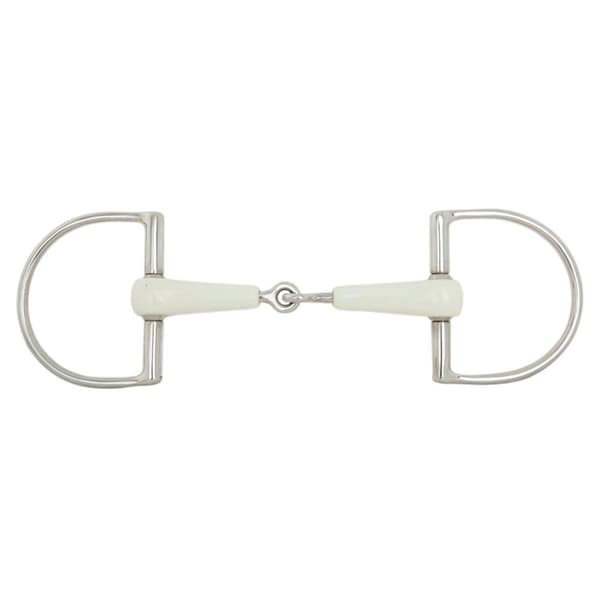 Br Yksinivelinen Dee Sormukset Combo Comfort 18 Mm Snaffle Valkoinen 12.5 cm
