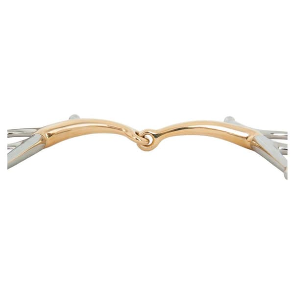 Br Enkelledad Helkindssnaffle Anatomisk Soft Contact 14 Mm Skaft 165 Mm Snaffle Guld 12.5 cm