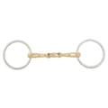 Miniatyrbild 1 av 2: Br Dubbelfogad Lös Ringsnaffle Soft Contact 14 Mm Guld 10.5 cm