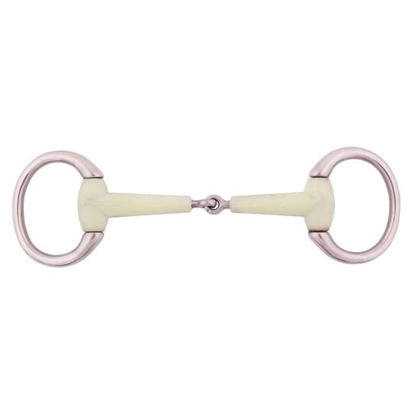 Br Enkelledad äggbuttsnaffleponny Apple Mouth 15 Mm Silver 9.5 cm