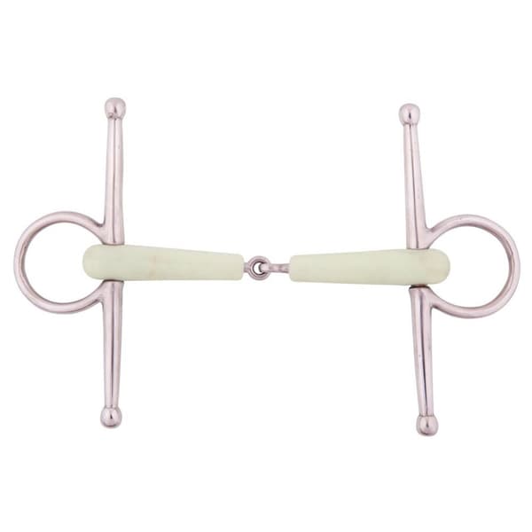 Br Enkeltleddet Helkindsnafle Apple Mouth 18 Mm Søvfarvet 12.5 cm