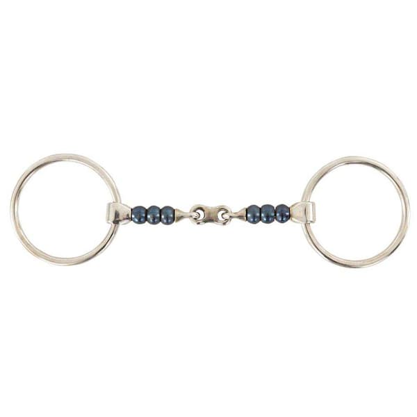 Br Dobbelt Brudt Sweet Iron Cherry Roller 14 Mm Snaffle Søvfarvet 11.5 cm