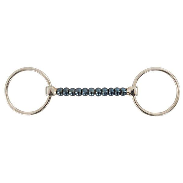 Br Snaffle Sweet Iron Cherry Roller Unbroken 14 Mm Silver 14.5 cm