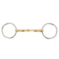 Miniatyrbild 1 av 2: Br Snaffle Loose Ring 12 Mm Soft Contact Single Jointed Guld 11.5 cm