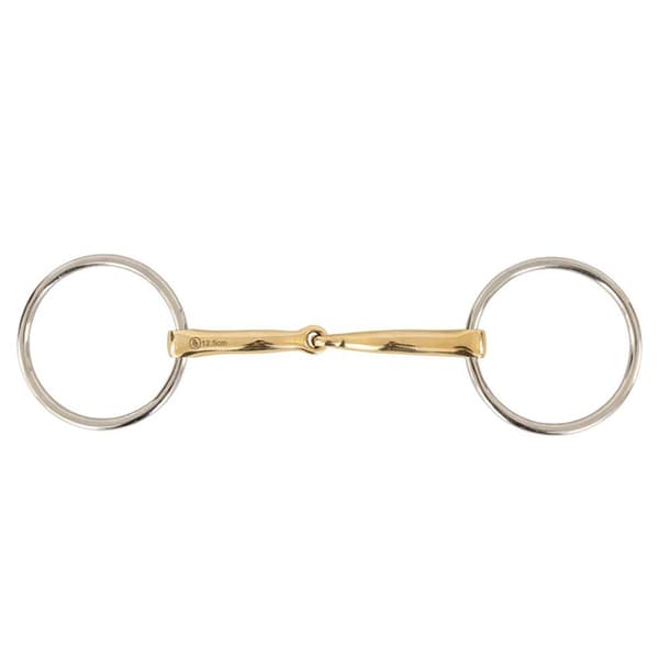 Br Snaffle Loose Ring 14 Mm Soft Contact Single Jointed Gylden 12.5 cm