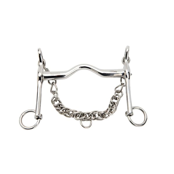 Horka Snaffle Weymouth Ss 18 Mm Hopeinen 125 cm