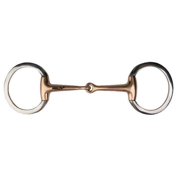 Metalab Flade Ringe Snaffle Olive 14 Mm Gylden 135 mm