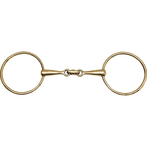 Feeling Anatomisk Double Break Snaffle Alpaca 16 Mm Gylden 135 mm