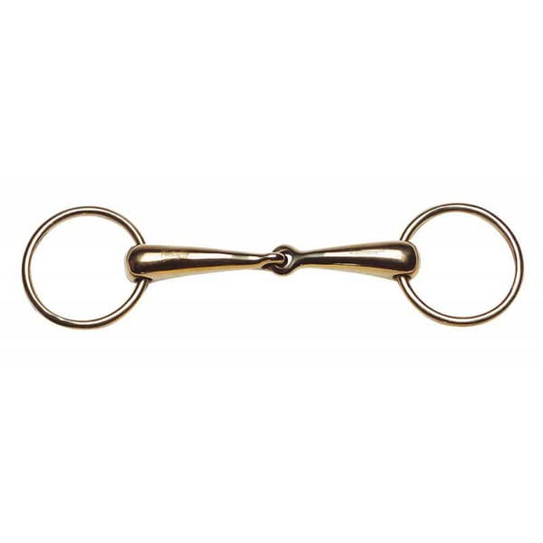 Feeling Tjock Snaffle Cyprium Guld 125 mm