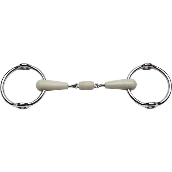 Feeling Double Break Snaffle Flexi Silver 125 mm