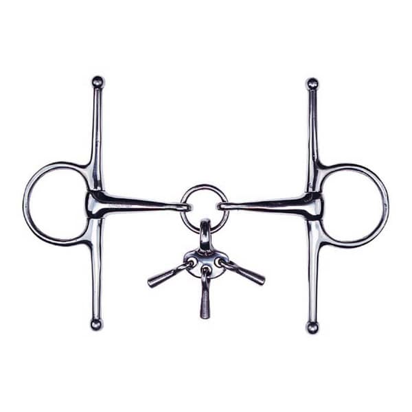 Feeling Full Cheek Snaffle Med Leksak Silver 125 mm