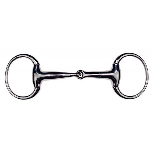 Feeling Läderfodrad Snaffle Silver 115 mm