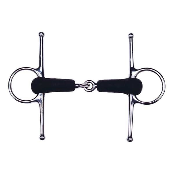 Feeling Gummi Split Full Cheek Snaffle Silver 145 mm