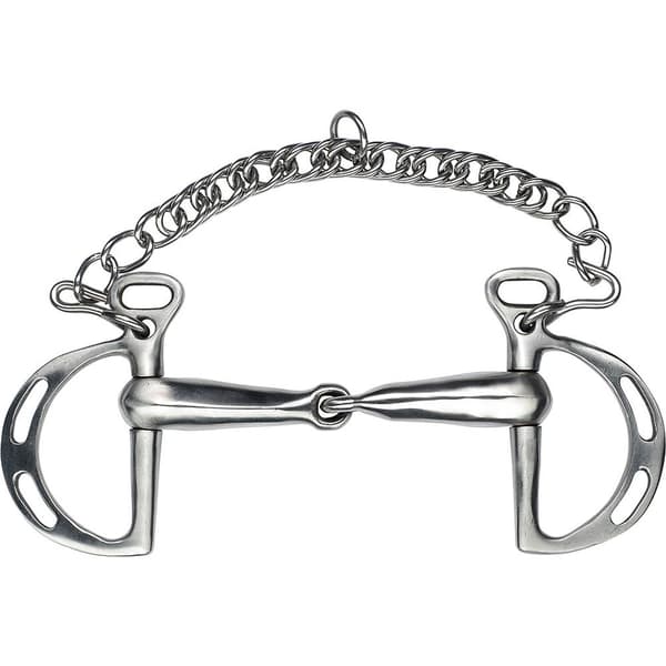Feeling Split Spansk Bit Med Pins Silver 125 mm