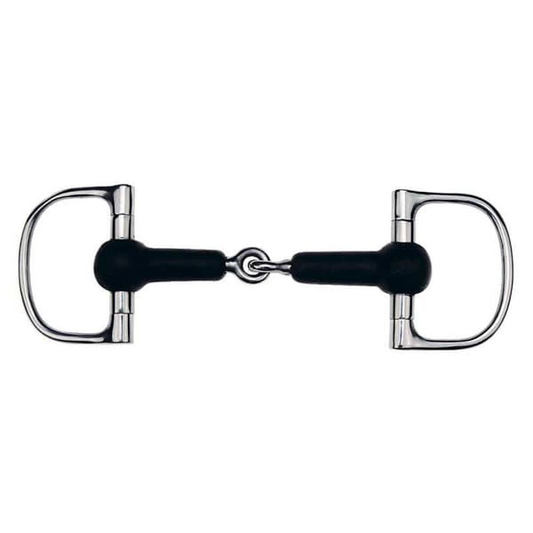Feeling Tjock Split Gummi Snaffle Silver 135 mm