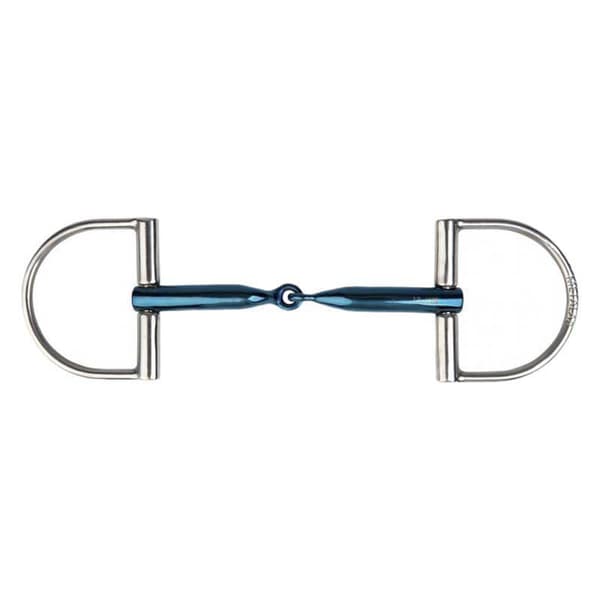 Metalab D Ring Snaffle Eco Blue Silver 125 mm