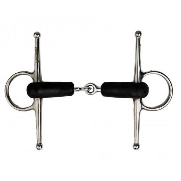 Metalab Gummi Full Kind Snaffle 19 Mm Silver 125 mm