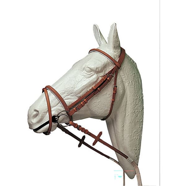 Lexhis Enkelt Næsebånd Af Gummitøjler Brun Pony