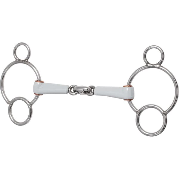 Beris Kaksinivelinen Snaffle 3 Hopeinen 135 mm