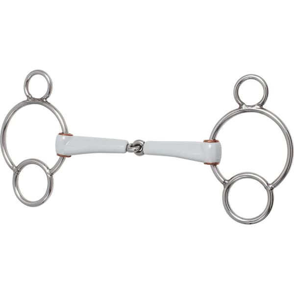 Beris Ledet Snaffle 3 Single Søvfarvet 125 mm