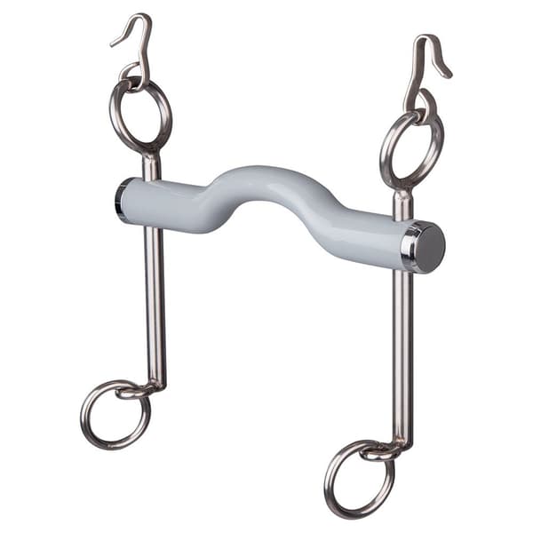 Beris Langt Hårdt Dressurbid Curb Tongue Port Snaffle Søvfarvet 130 mm