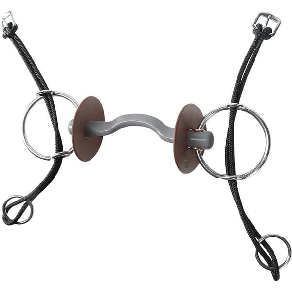 Beris Mjuk Bit Gag Konnex Snaffle Silver 140 mm