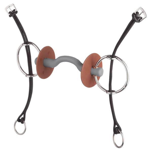 Beris Hård Bit Gag Tongue Port Snaffle Silver 140 mm