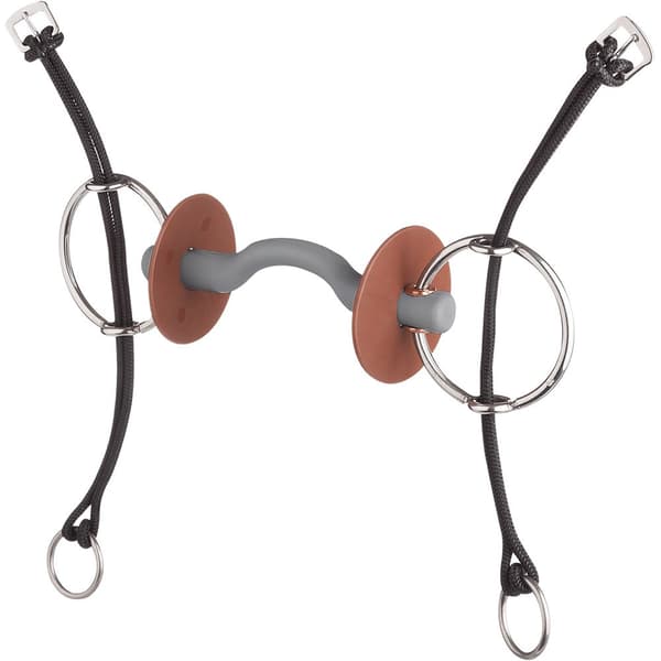 Beris Mjuk Bit Gag Tongue Port Snaffle Silver 130 mm