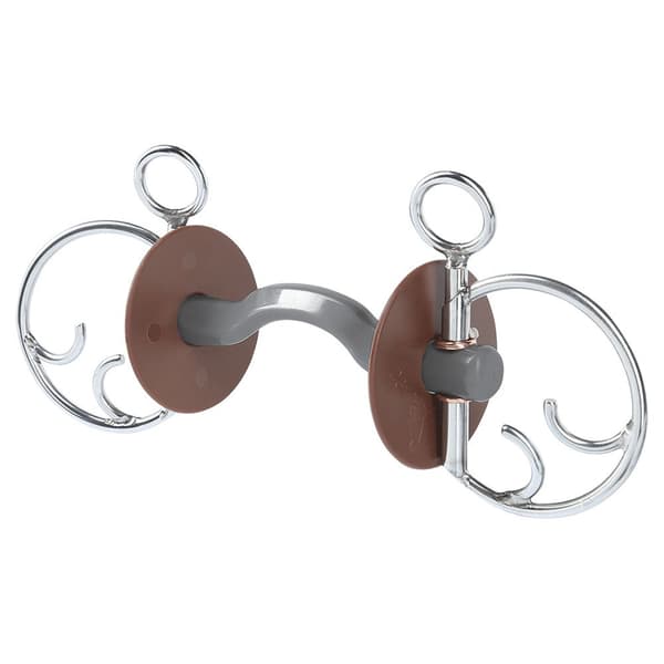Beris Hård Bit Kimblewick Konnex Snaffle Gylden 130 mm