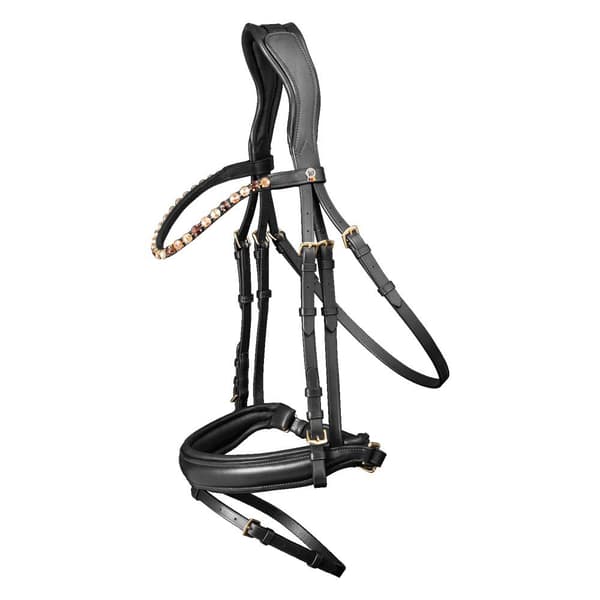 Waldhausen Trense X-line Goldheart Søvfarvet Full