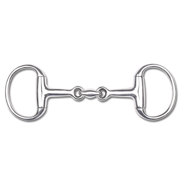 Waldhausen Double Broken Ss Solid Eggbutt 6 Cm 13 Mm Bitti Hopeinen 10.5 cm